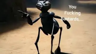 Pissed CGI ant having a tantrum about a lost leg! 🐜