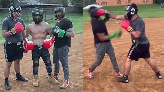 OLD TRAINING FOOTAGE | DMV AMATEUR BOXING SPARRING | VIRGINIA | CHRIS VS HASAN | SEPTEMBER 2022