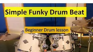 Simple funky drum beat lesson