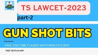 Gun shot bits for LAWCET-2023 | practice bits || | Educator Miss Sravanthi