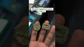 10K Gold Nugget Last Supper Rings at Ijaz Jewelers #rings #diamondring #goldrings