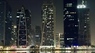 A Busy Night Walk in JLT, Dubai | City lights and much more!