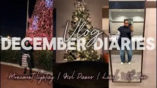 DAYS IN MY LIFE: MONUMENT LIGHTING | GIRL DINNER | LUNCH WITH BAE￼