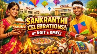 Sankranthi Celebrations at NGIT & KMEC | Traditional Vibes, Dance & Fun 🪁🌾#trending #sankranthi#ngit