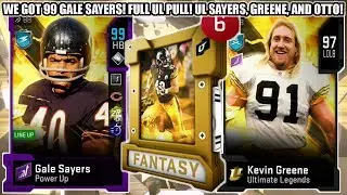 WE GOT 99 OVERALL LTD GALE SAYERS! FULL UL PULL! UL SAYERS, OTTO, AND GREENE! | MADDEN 20