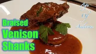 Braised Venison or Lamb Shanks