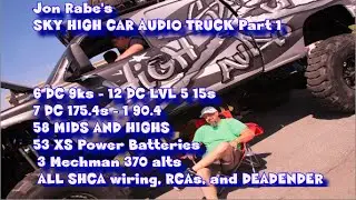 SLAMOLOGY 2014 REALTIME FOOTAGE - Jon's SKYHIGH CAR AUDIO TRUCK - 12 15s - 60K watts
