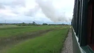 Prairie Dog Central Railway Train - June 22, 2019 - Crossing Highway No. 12