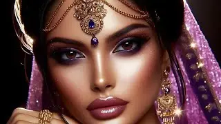 Satisfying Color by Number &ndash; Elegant Indian Lady Art