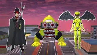 MONSTER ANOMALI TRUCK MIXER MEMBAKAR KOTA SAKURA || SAKURA SCHOOL SIMULATOR 