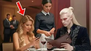 The waitress slipped a note to the vampire king: 
