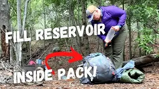 HOW TO Put Water In A Hydration Bladder Without Taking It Out Of Your Backpack | Hydration Reservoir