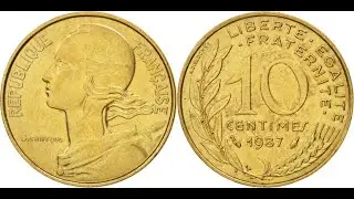10 Centimes 1987 France coin