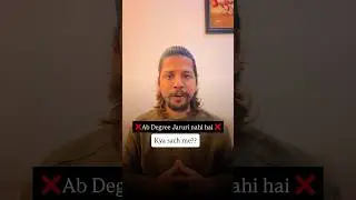 Khushkhabri Ab Degree Jaruri nahi hai #digitalmarketing #joho