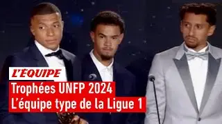 Troph&eacute;es UNFP 2024 - Mbapp&eacute;, Demb&eacute;l&eacute;, Aubameyang... L'&eacute;quipe type de la saison en Ligue 1