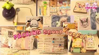 Aesthetic Order Packing ASMR 💕 | Packing 6 All Category Scoop Customer Order | Small Business Vibes
