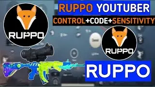 RUPPO PUBG BGMI NEW CONTROL CODE+SENSITIVITY CODE/BGMI BEST 4 FINGER CONTROL CODE/@RUPPO/DWOZ/TACAZ/