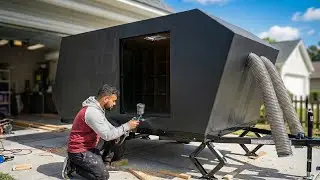 Мужчина построил кемпер в стиле Cybertruck от начала до конца