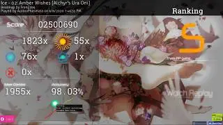 osu!taiko 02:Amber Wishes 98.03% FC #21