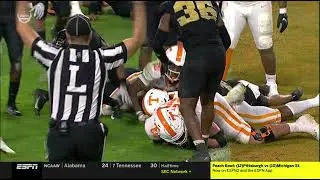 Tennessee&rsquo;s Controversial 4th & Goal Play vs. Purdue | 2021 Music City Bowl