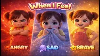 When I Feel Angry, Sad & Brave | Kids Learn Big Feelings 🌈 Jellybean Kids