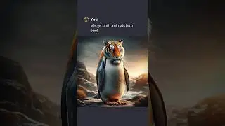 Two animals merged into one animal created by AI  #ai #aiart #aigenerated #chatgpt