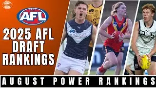 AFL Draft 2025 Power Rankings &ndash; My Top 30 (August Edition)