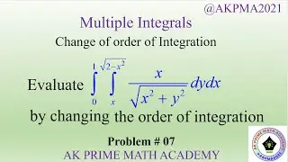 Change of order of integration VL 07 #calculus #multipleintegrals #jntua #engineeringmathematics