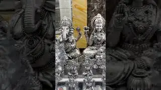 Ganesh Laxmi Silver Idols #silverganeshidol #silverlaxmiidol @SHAGUNJEWELLERSMUMBAI