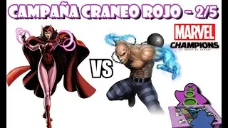 Marvel Champions - Campaña Cráneo Rojo 2/5 - PARTIDA - Bruja Escarlata contra Hombre Absorbente