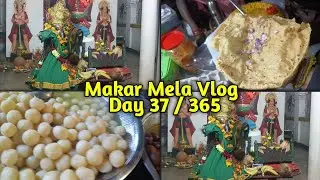 🔥 Makar Mela Vlog | Temple Darshan 🙏 Traditional Food 🍘 | Day 37/365 #vlog 