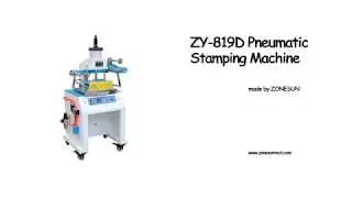 How to use the ZY-819D pneumatic hot stamping machine