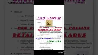 PSC Company Board Assistant Exam Detailed Syllabus - Basics of Computer ||  PSC Degree Level