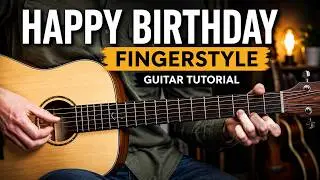 HAPPY BIRTHDAY - VERY EASY GUITAR TUTORIAL
