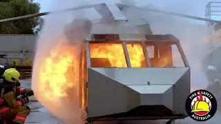 New Live Fire Helicopter Prop in Perth, WA | Advanced Firefighting Training