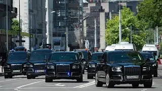 Vladimir Putin Travel Security Very Impressive! Security of Russian President Putin Motorcade