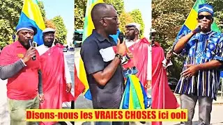 Les protestations des Gabonais en France au Trocadero avec Bernard Christan Rekoula !