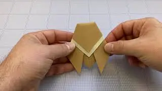How to fold a Simple Origami Cicada w/ legs (E Pluribus Unum @ UMMA)
