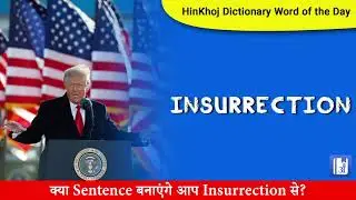 Insurrection In Hindi - HinKhoj - Dictionary