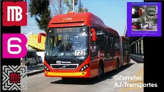 METROB&Uacute;S CDMX | RECORRIDO COMPLETO EN LA L&Iacute;NEA 6 | VOLVO 7300(CE4-17MSA 735)(LEER DESCRIPCI&Oacute;N)