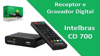 Receptor Digital Intelbras CD 700 Conversor e Gravador Digital TV