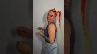 Брейды в две высокие косы #braids #hairstyle #брейды