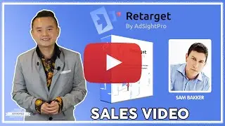Retarget by AdSightPro Sales Video - get *BEST* Bonus and Review HERE!