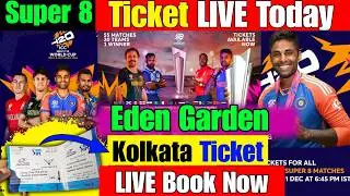 IND vs WI Kolkata Eden Garden Super 8 Ticket LIVE Today.Online/Offline Ticket Sell Update for Eden