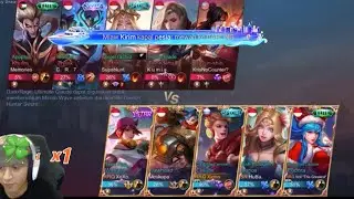 RRQ Xinn Main bareng Acil Pelatih RRQ - Langsung tunjukan Skill main claude Lawan di bantai Rata