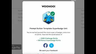 Шаблоны Prompt Builder: модуль Superbadge | Задание 2 и 3