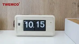 Twemco Flip Clock AL30 - German Quartz - RETRO Alarm Clock