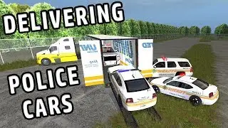 DELIVERING POLICE CARS | Farming Simulator 2017