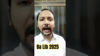 Ba Llb admission 2025? #shorts #llbadmission #bihar