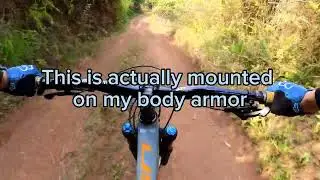 Insta360 One RS 4K Boost Lens Chest Mounted during MTB Ride